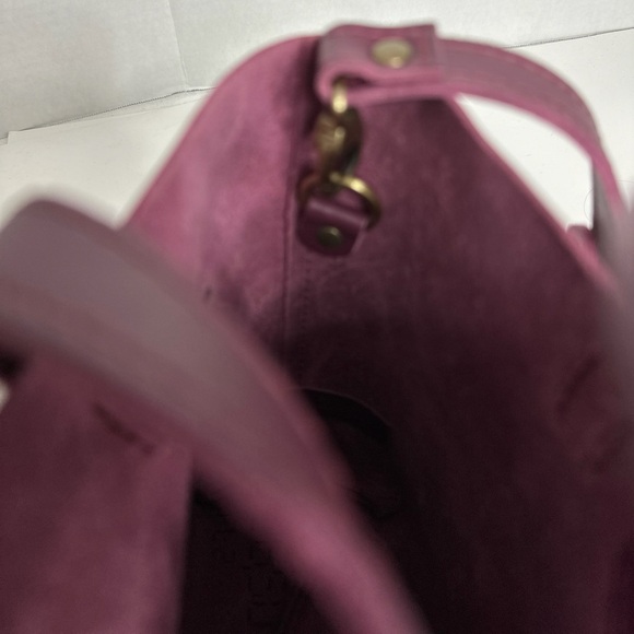 NEW Portland Leather Goods Mini Crossbody Snap Top in Color Lollipop Purple - Picture 5 of 12